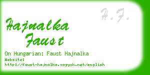 hajnalka faust business card